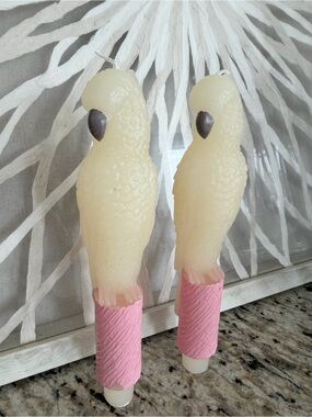 Decorative Parrot Bird Taper Candles